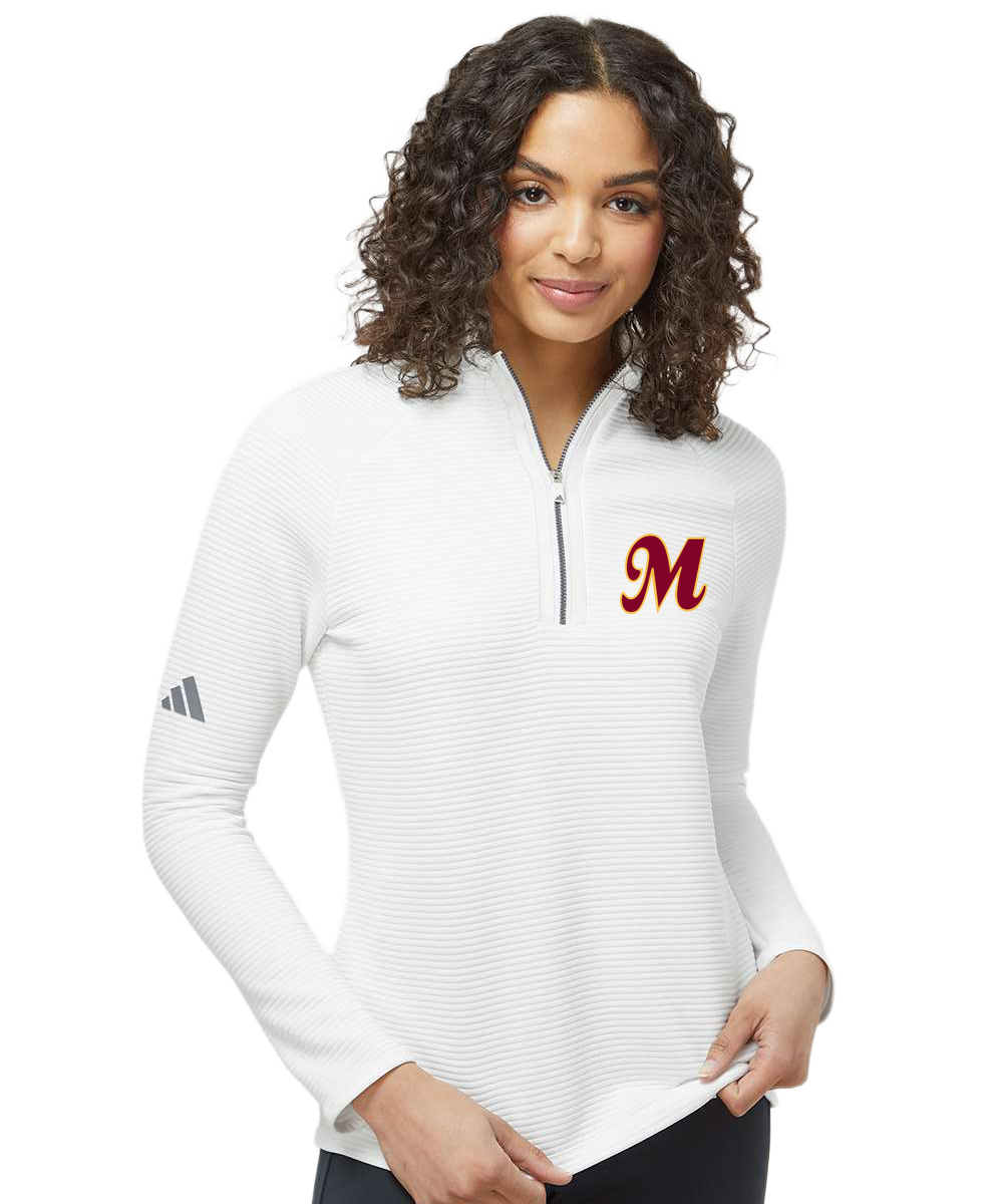 Mankato Area Youth Baseball Association - White Quarter Zip - Left Chest