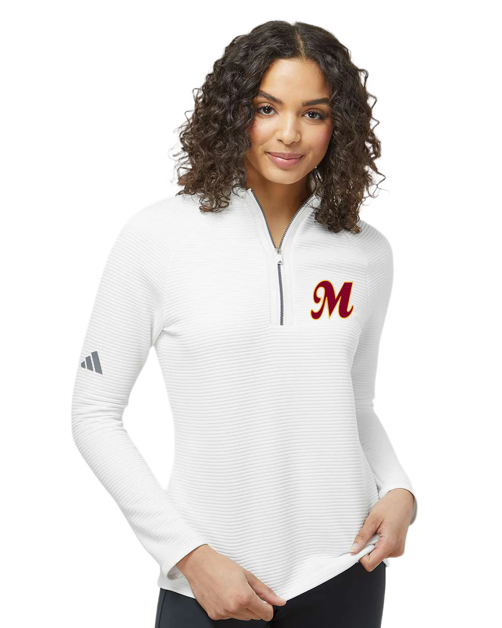 Mankato Area Youth Baseball Association - White Quarter Zip - Left Chest