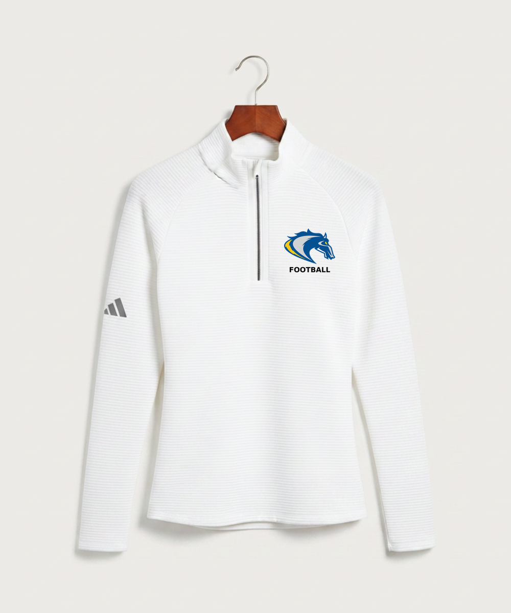 Riverside High School Football general - White Quarter Zip - Left Chest