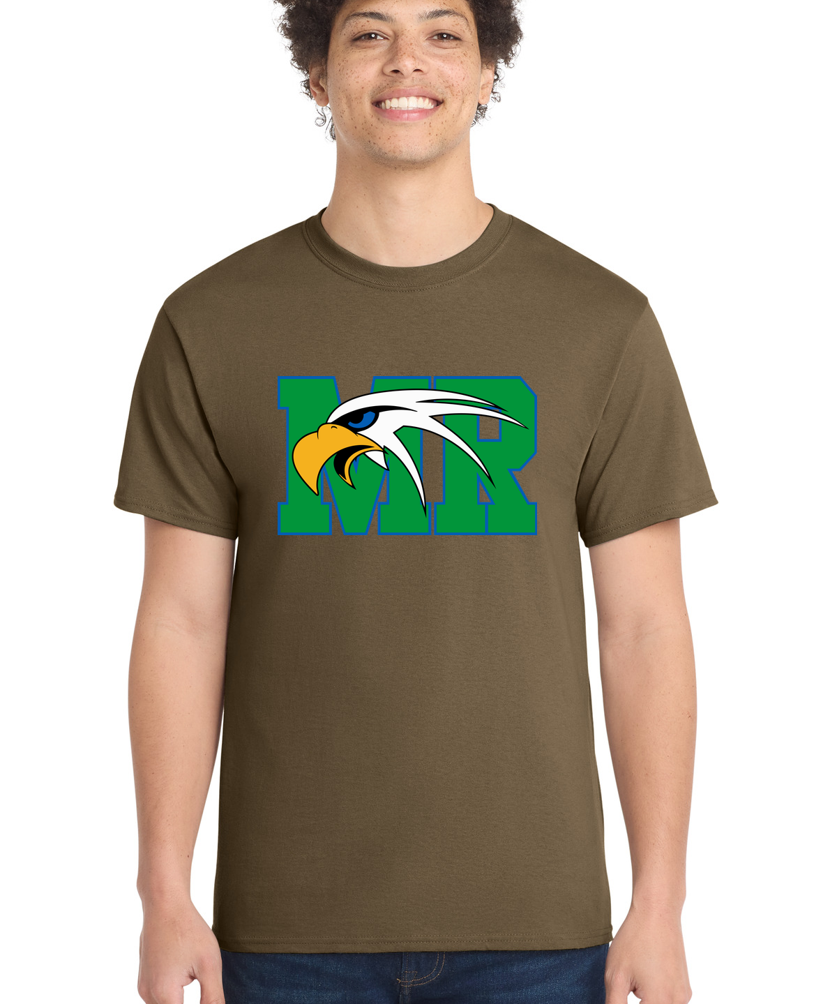 Maple River High School hockey_boys - Woodland Brown Port & Co Core Cotton Tee. PC54