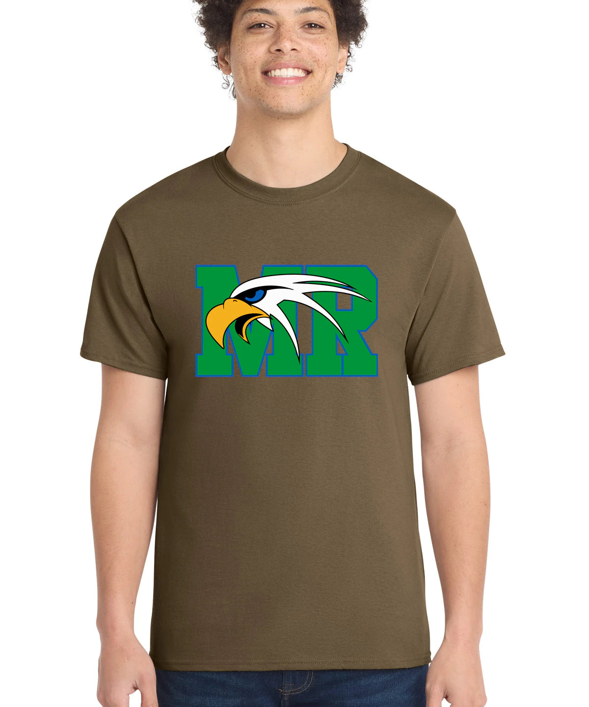 Maple River High School hockey_boys - Woodland Brown Port & Co Core Cotton Tee. PC54