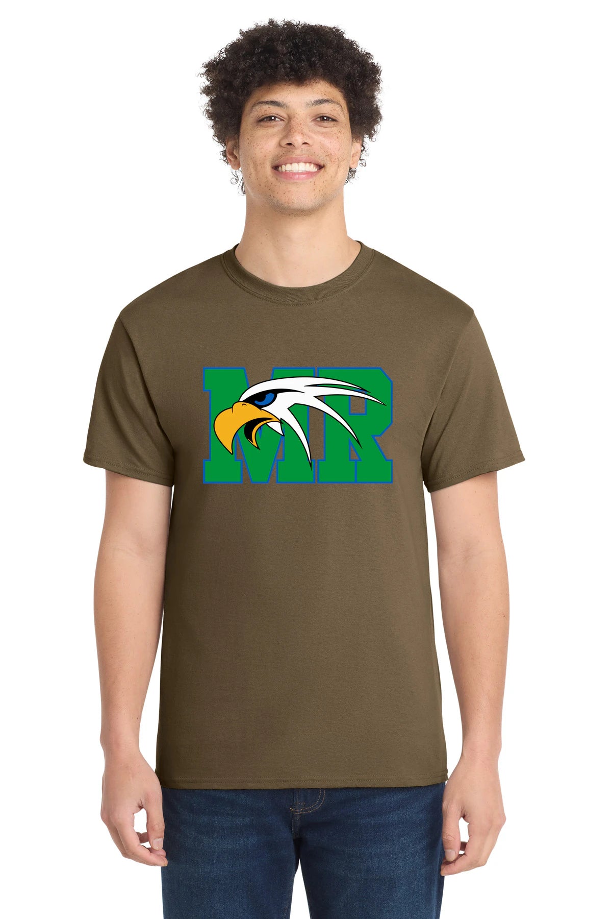 Maple River High School hockey_boys - Woodland Brown Port & Co Core Cotton Tee. PC54