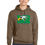 Maple River High School hockey_boys - Woodland Brown Port & Co Core Fleece Pullover Hooded Sweatshirt. PC78H