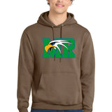 Maple River High School hockey_boys - Woodland Brown Port & Co Core Fleece Pullover Hooded Sweatshirt. PC78H
