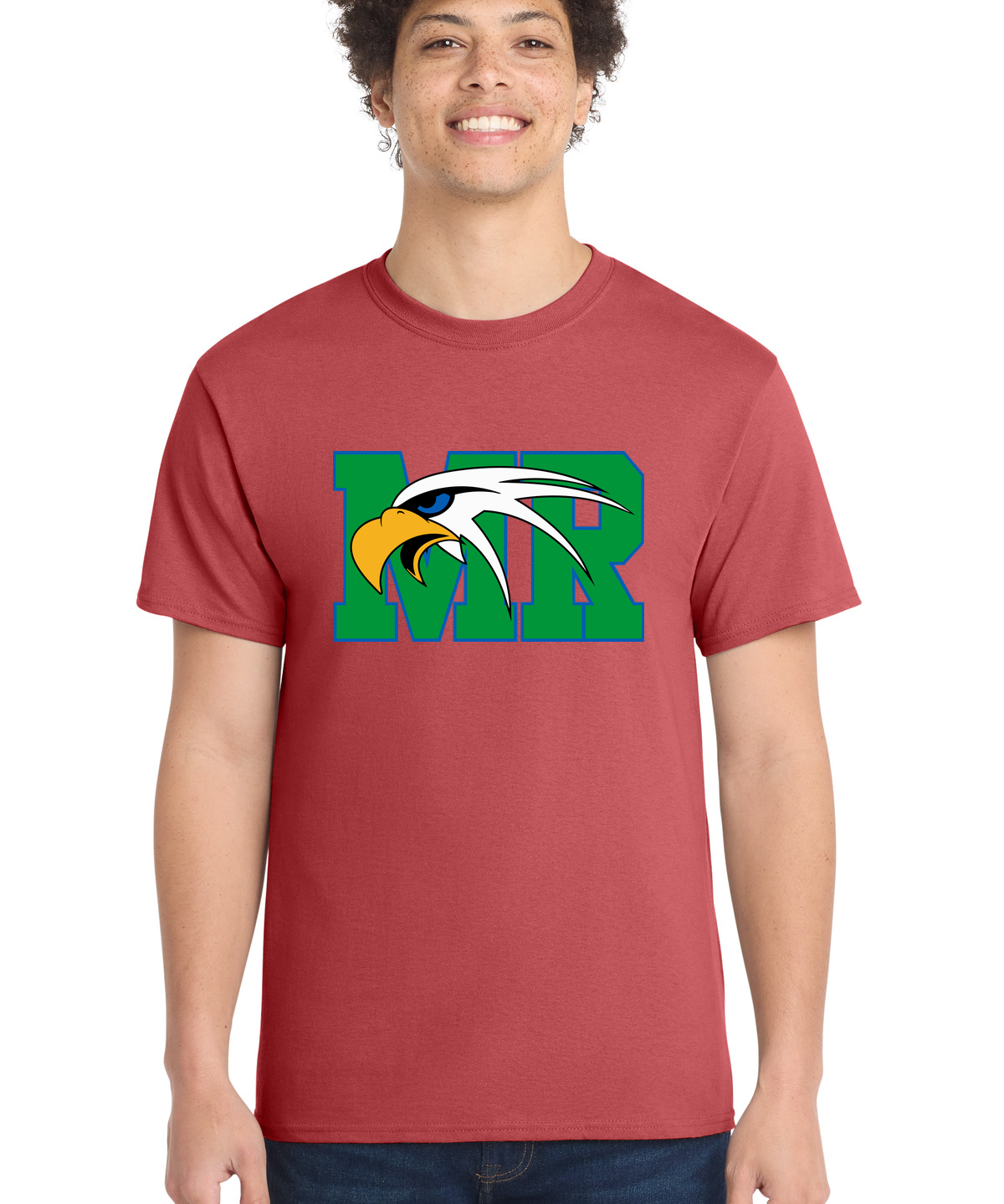 Maple River High School hockey_boys - Zinnia Port & Co Core Cotton Tee. PC54
