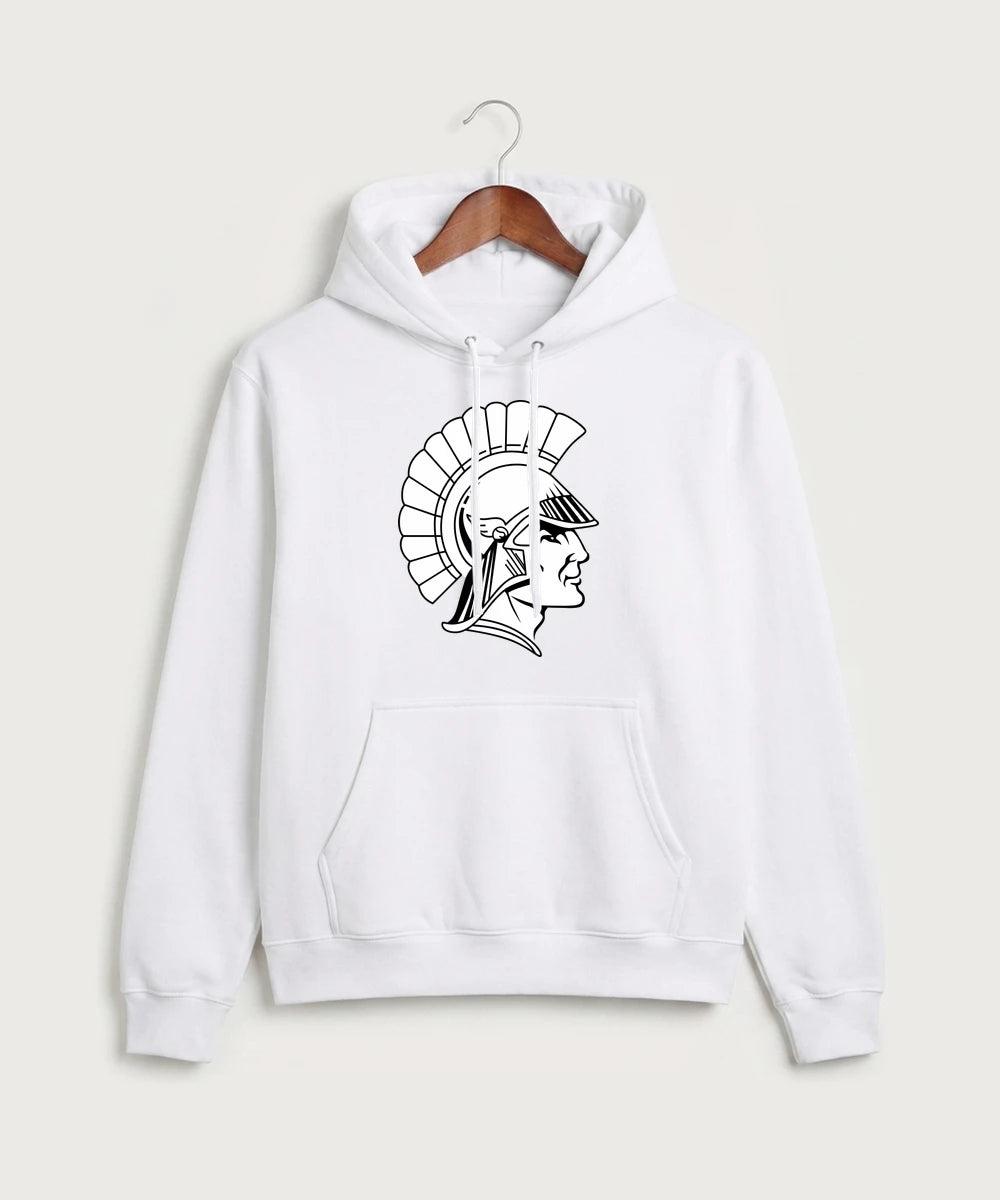Wauwatosa West Football - White Port & Co Core Fleece Pullover Hooded Sweatshirt. PC78H