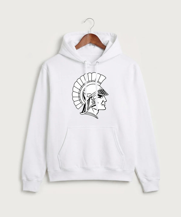 Wauwatosa West Football - White Port & Co Core Fleece Pullover Hooded Sweatshirt. PC78H